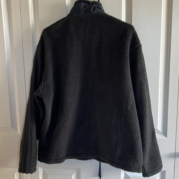 Pre-Owned Very Good Condition Men’s Black ADIDAS Full Zipper Fleece Jacket - Picture 2 of 4